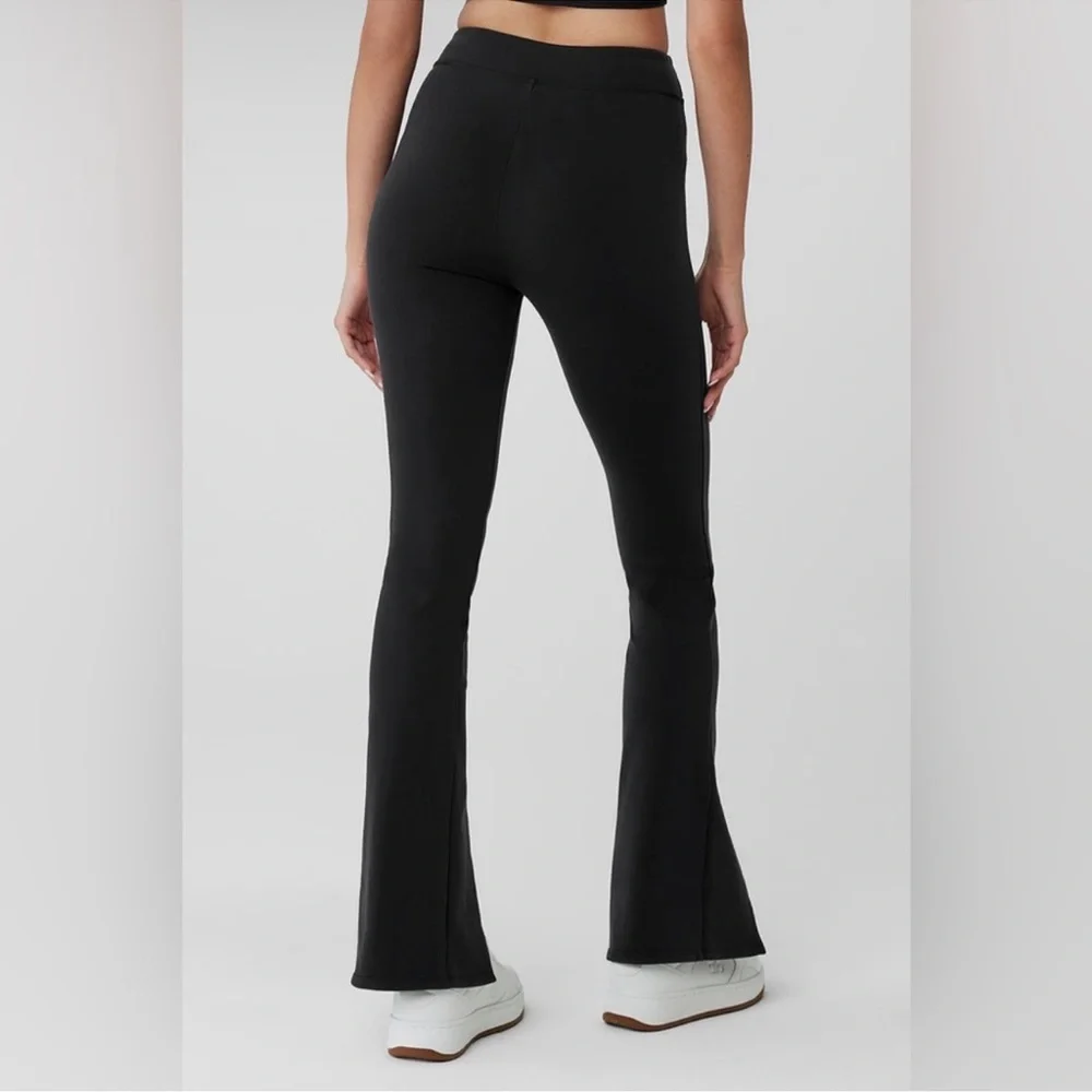ALO Yoga Slit Zip Legs High Waist Pull-On Pants Size XS